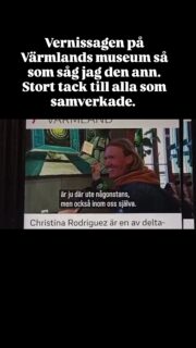 Vernissagen på #Värmlands museum så som såg jag den ann.